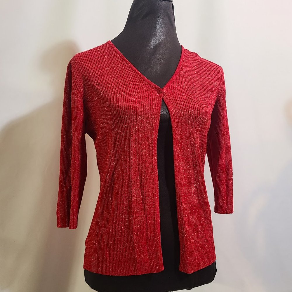 Red Sparkly Cardigan